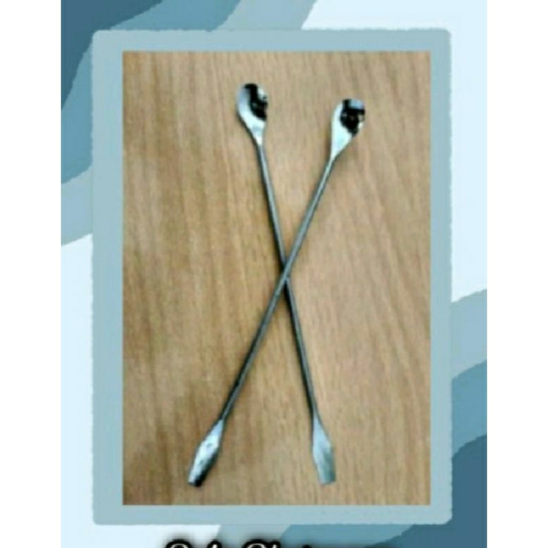 Jual Spatula Logam Praktikum Lab Spatel Sendok Logam Sendok Metal ...