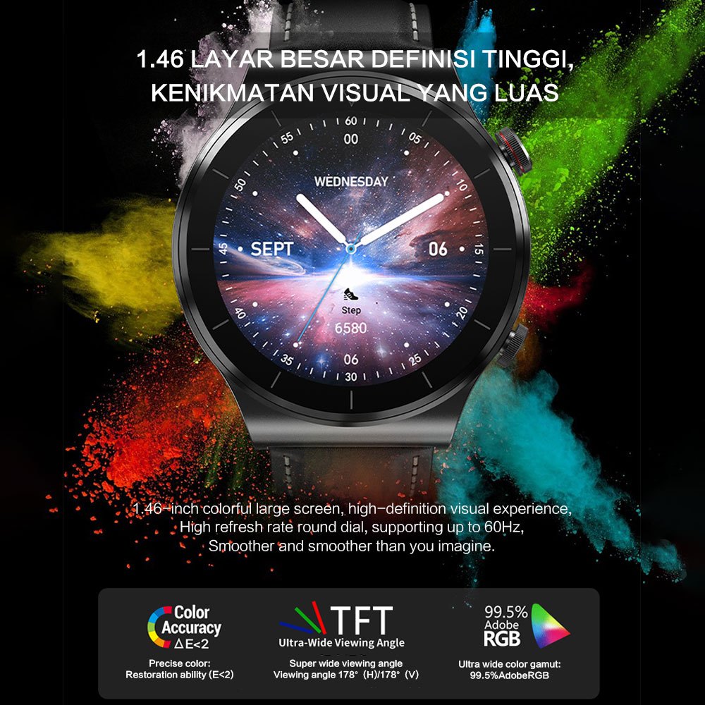 Jual 2024 New TM01 Pro Smartwatch Sports Mode Sleep | Heart Rate | IP68 ...