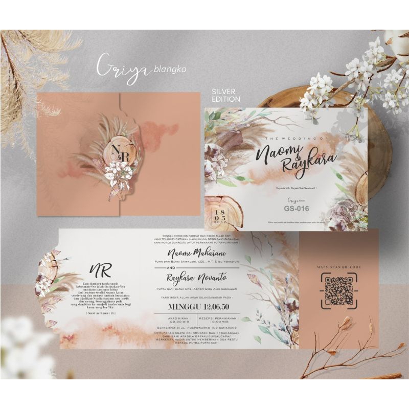 Jual Undangan Pernikahan Murah, Cantik, Elegan, dan berkualitas Desain