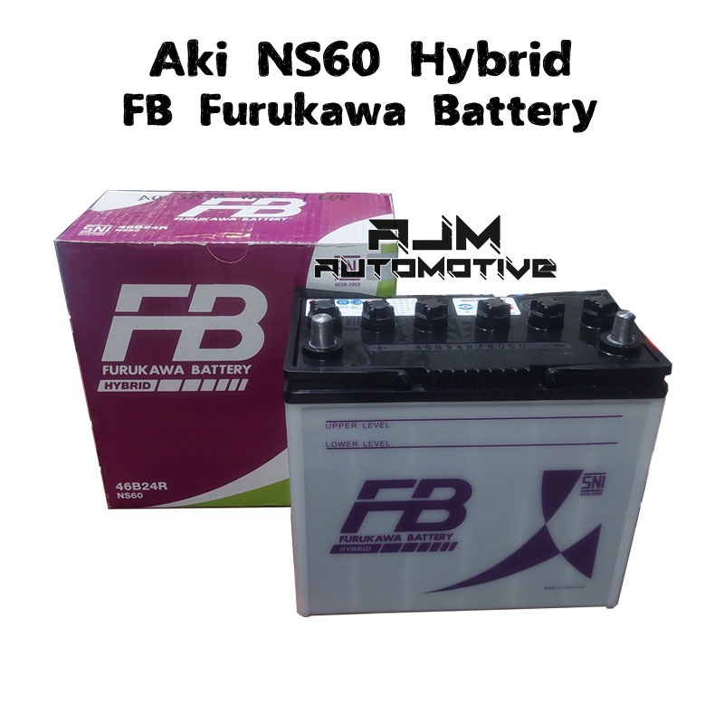 Jual Aki Mobil FB Hybrid NS60 Accu Furukawa Battery 46B24R (45Ah
