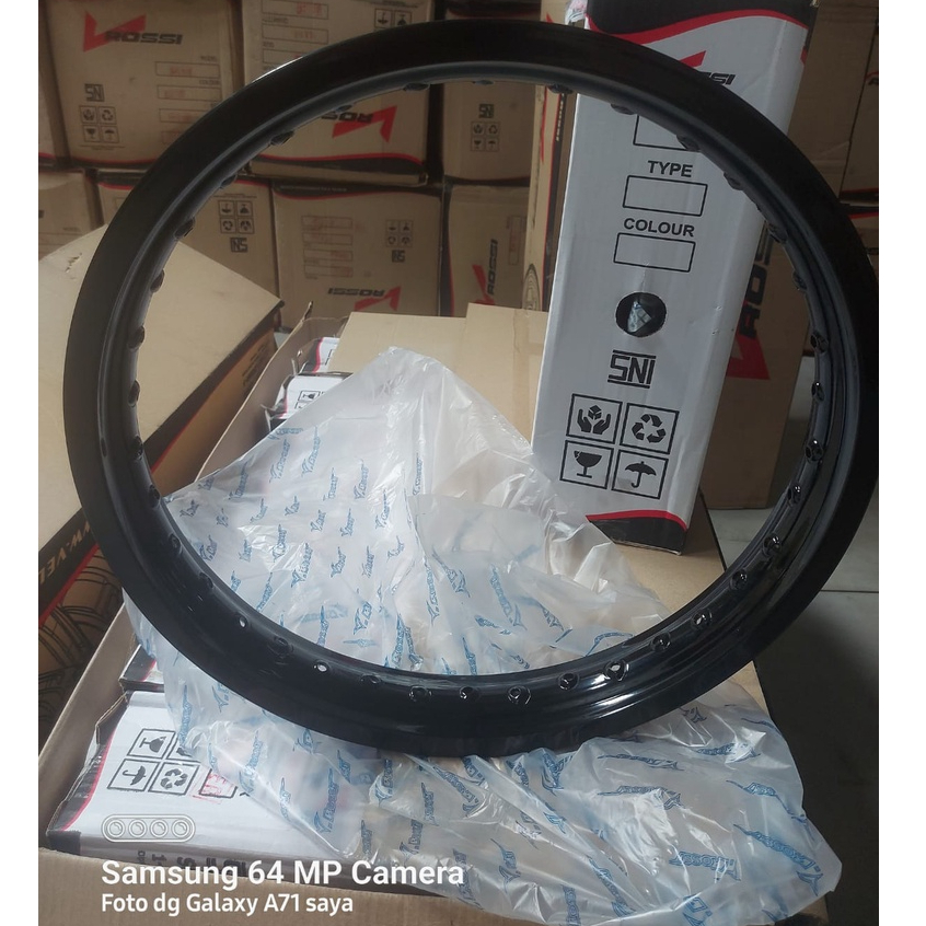 Jual VELG ROSSI ROSSY WM 160 185 215 RING 18 R18 BLACK DOFF