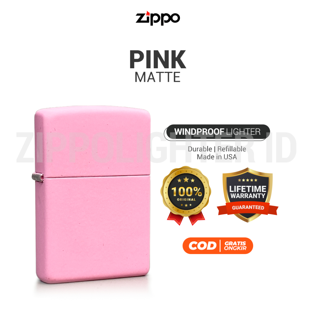 Jual Korek Api Zippo Pink Matte | Shopee Indonesia