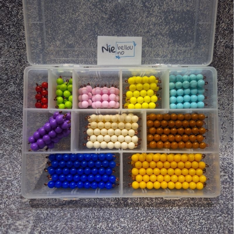 Jual NEW!! Montessori Math Beads | Montessori Decanomial Beads ...
