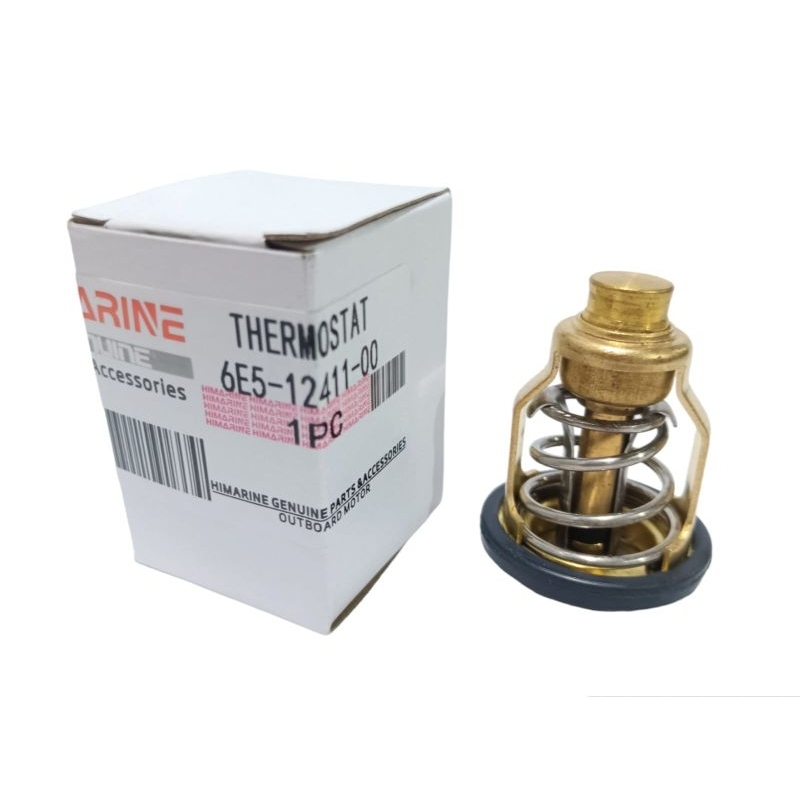 Unique Bargains 2 Pcs 6E5-12411-00 Engine Coolant Thermostat Housing Assembly For Yamaha 2 Stroke 3 250hp