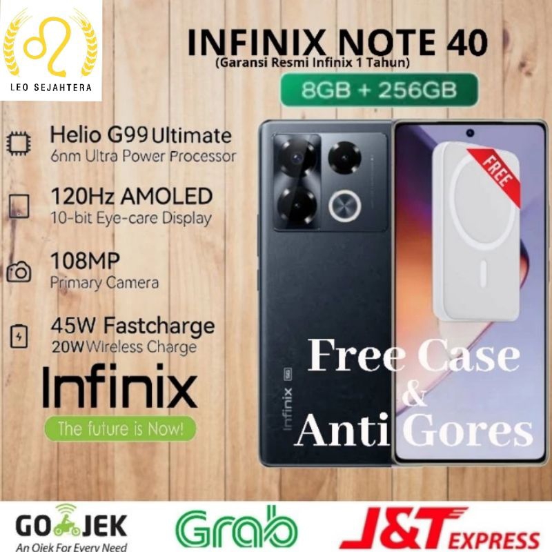 Jual Infinix note 40 ram 8gb 256gb bonus wireless pad garansi resmi 1 ...