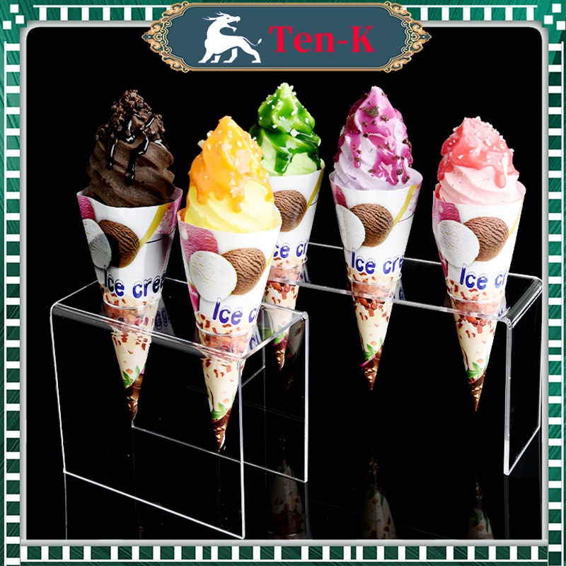 Jual Rak Display Ice Cream Cone/ Holder Es Krim Akrilik/Cone Holder ...