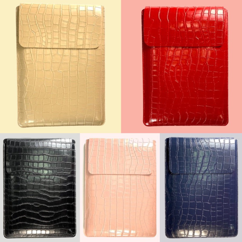 Jual CROCO Leather Sleeve Laptop Notebook 13 14 15 16 Inch - Sarung ...