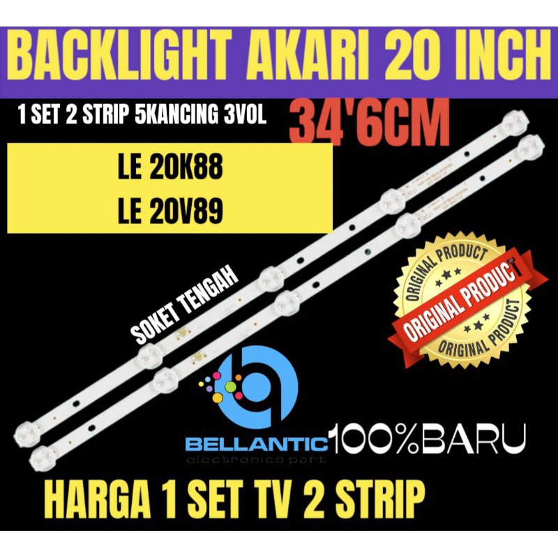 Jual Backlight Tv Lcd Led Akari Inci Le K Le V Backlight Tv Akari Inci Shopee