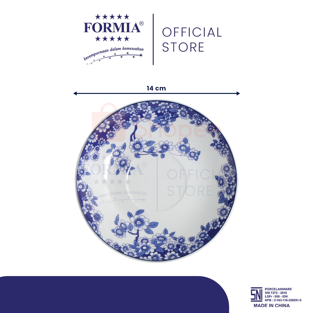 Jual Formia Cup Saucer Set Gardenia Blue Round / 6 pcs | Shopee Indonesia