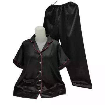 Baju Tidur Piyama Satin Velvet XL Adem Halus