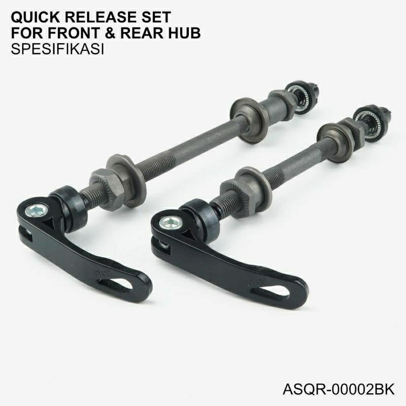 Jual AS QUICK RELLEASE RODA SEPEDA KOMPLIT DEPAN - BELAKANG | Shopee ...