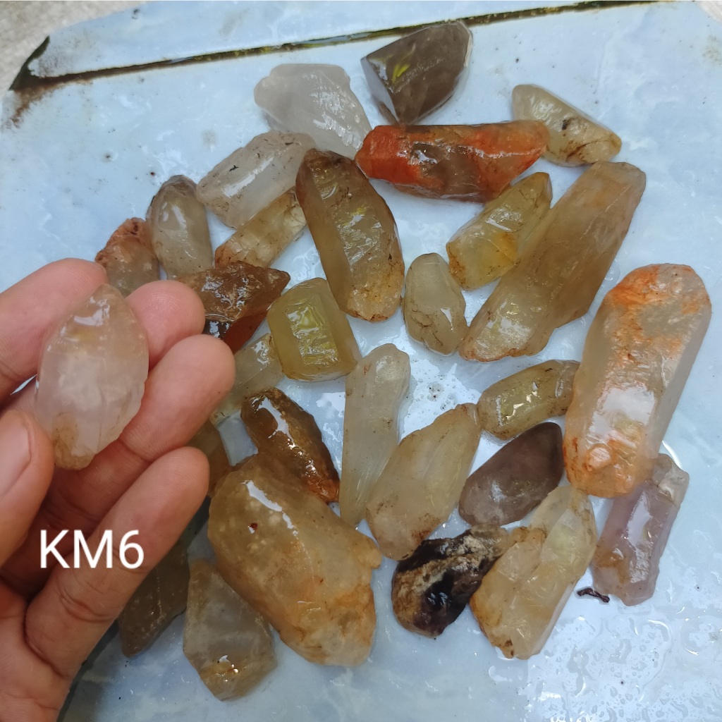 Jual Batu Kinyang Air Kecubung Kalimantan Mentah Natural Asli Cek Batu Lainnya Ada Ruby Wulung