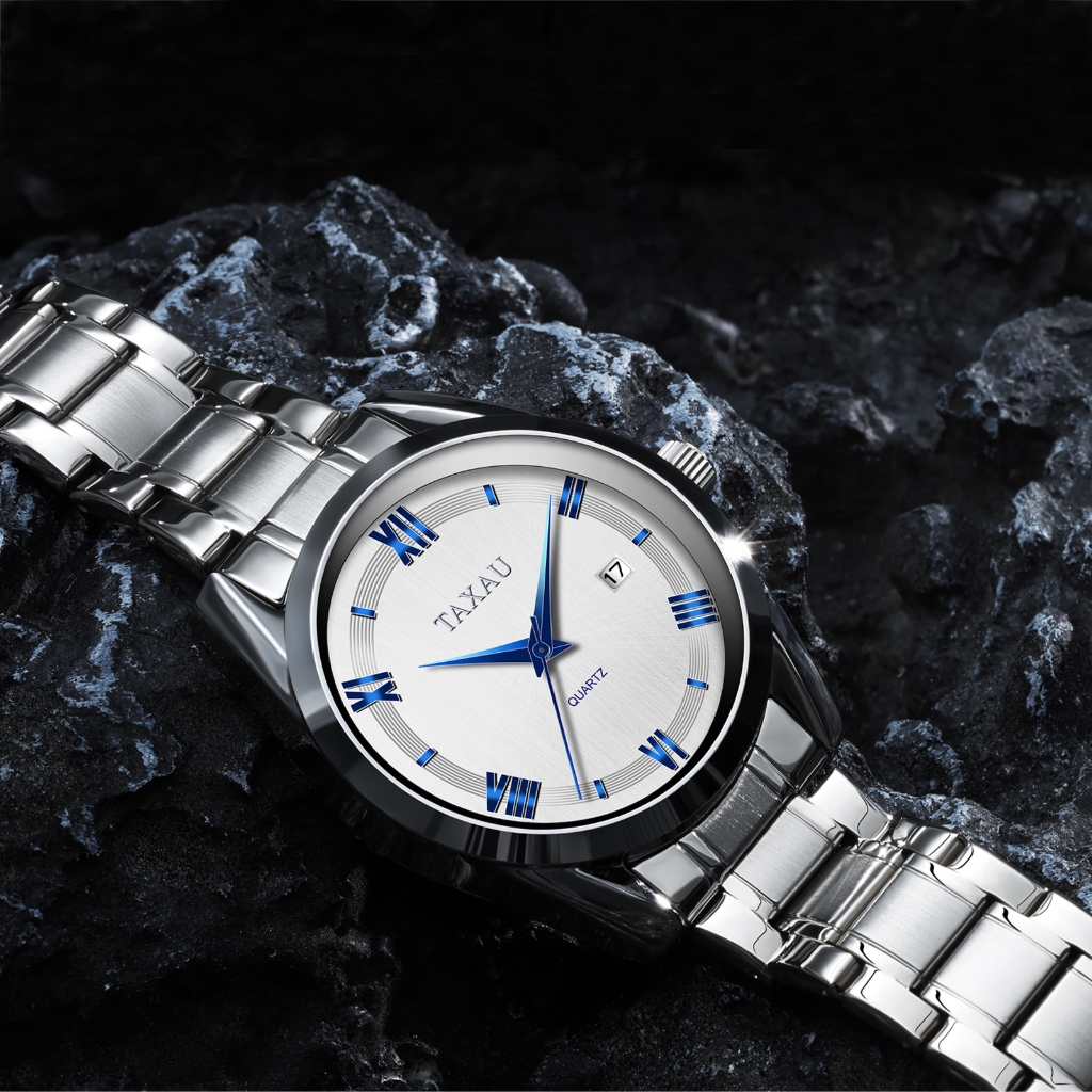 Jual Jam Tangan pria Terbaru Stainless Steel Anti Air Jam Analog Pria
