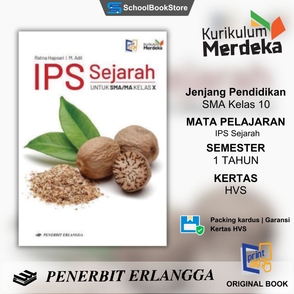 Jual BUKU PAKET SISWA IPS SEJARAH SMA KELAS 10 X KURIKULUM MERDEKA ...