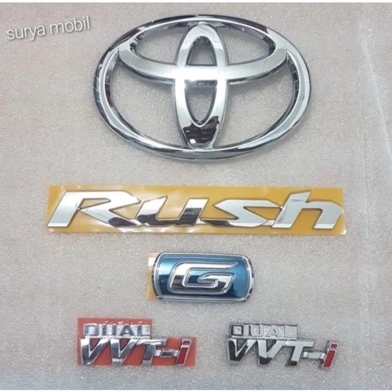 Jual Emblem TOYOTA RUSH Komplit Sepaket | Shopee Indonesia