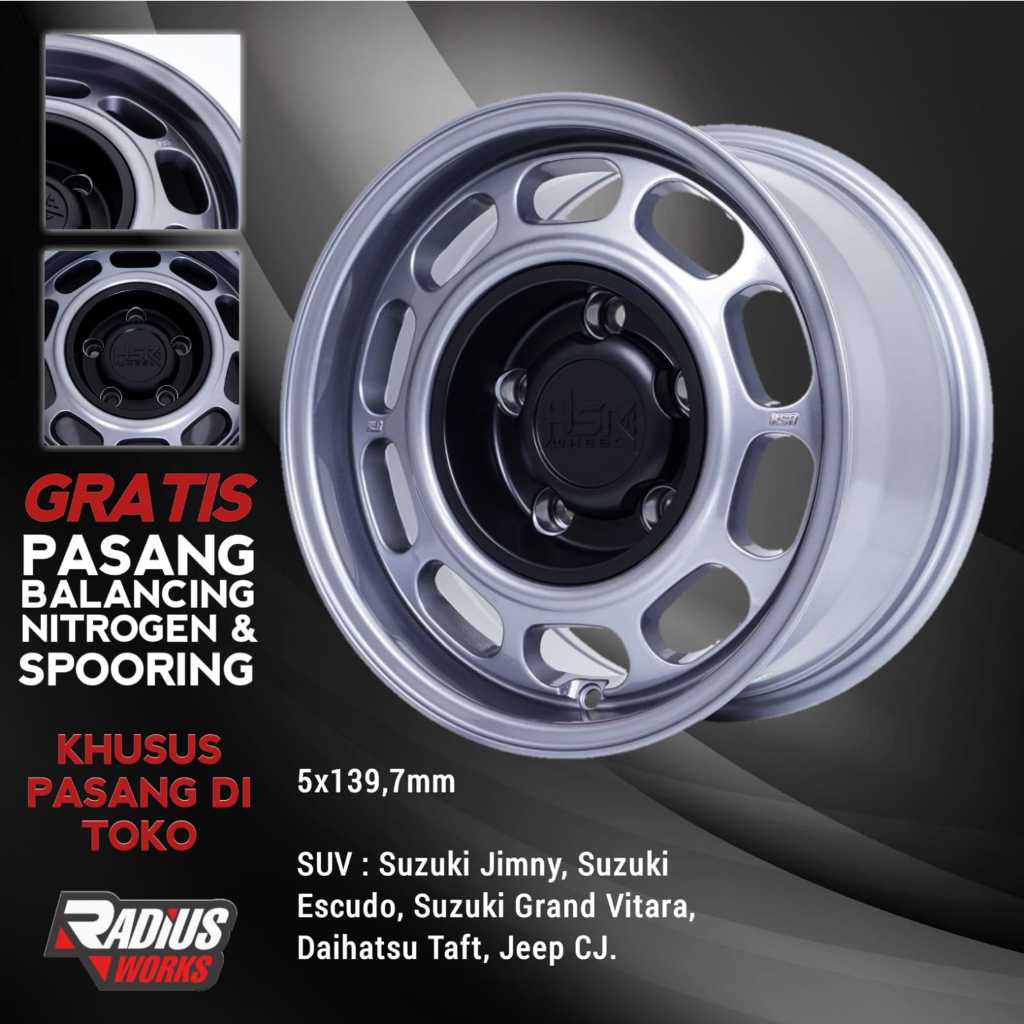 Jual Velg Mobil Hsr Klg Ring Pcd Baut X Untuk Mobil Jimny