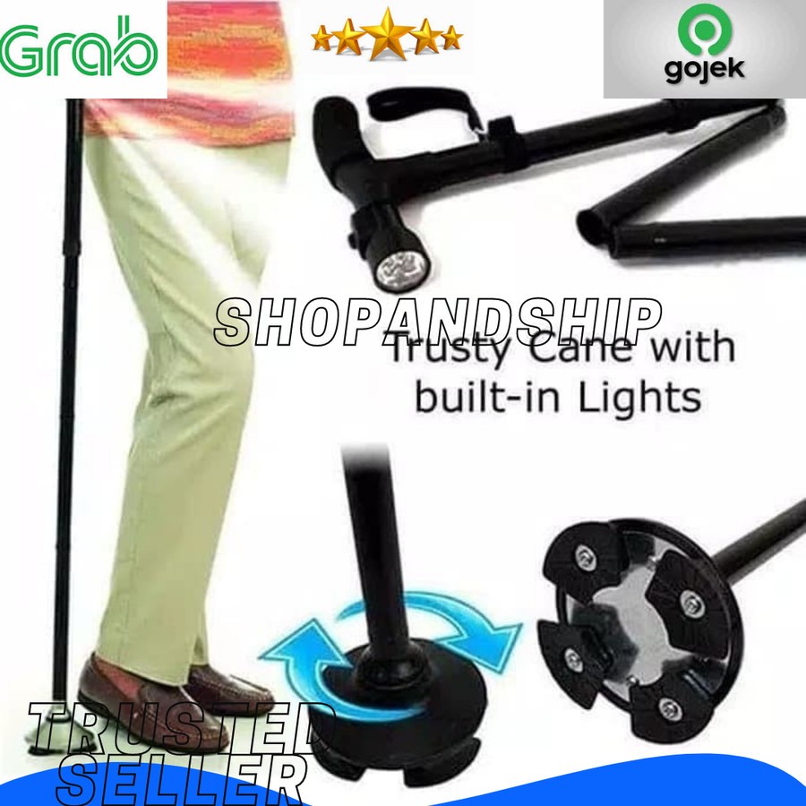 Jual modern folding cane alat tongkat bantu jalan | Shopee Indonesia