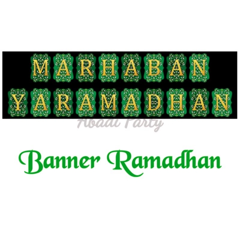 Jual Rangkaian Marhaban Ya Ramadhan / Banner Kertas Ramadhan