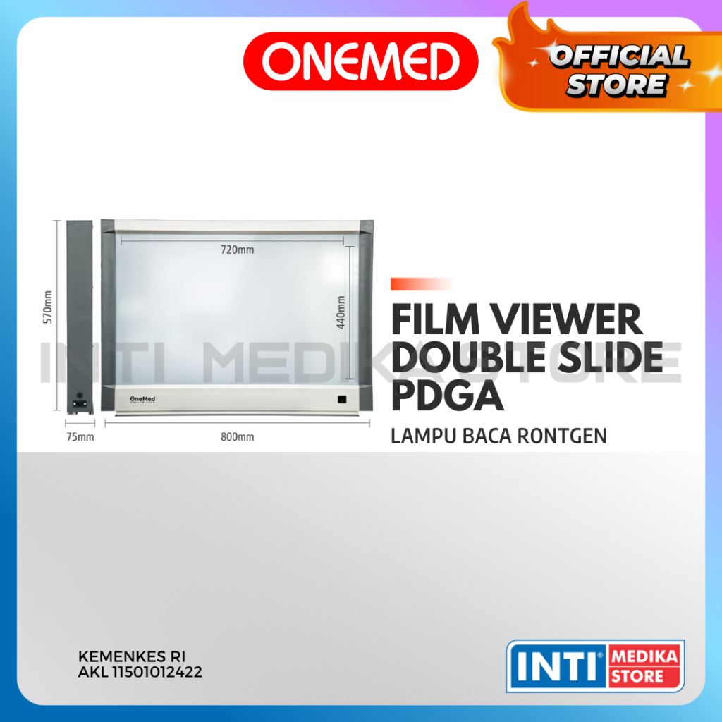 Jual ONEMED - Film Viewer Double Slide X Ray | Lampu Baca Rontgen ...