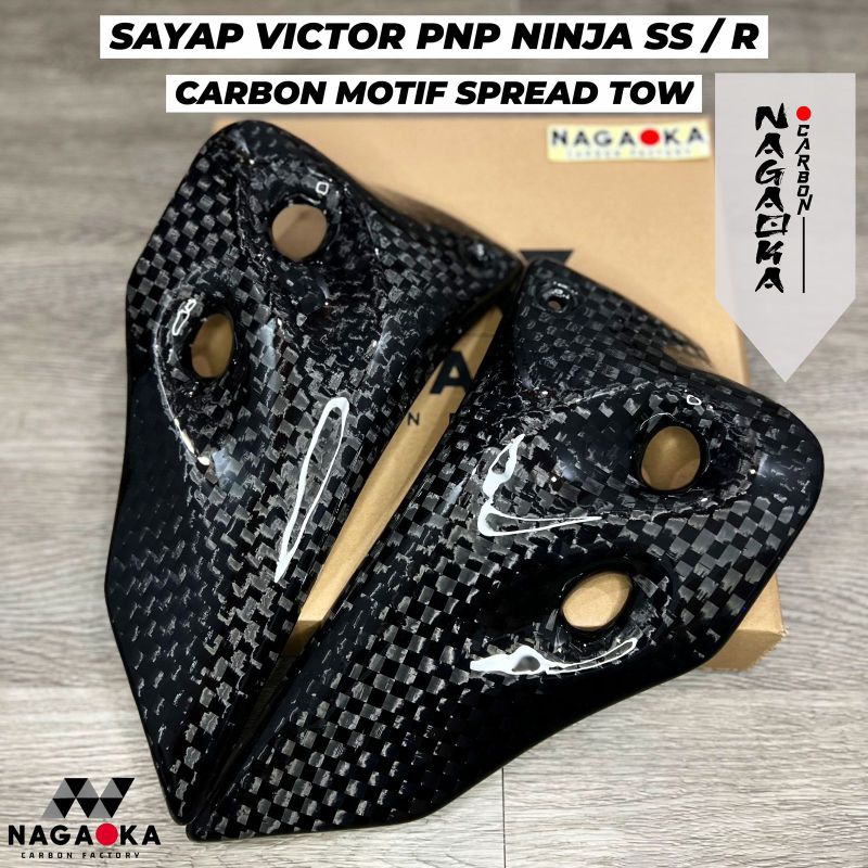 Jual SAYAP VICTOR REAL CARBON PNP NINJA SS R GAPERLU PAKAI BRACKET ...