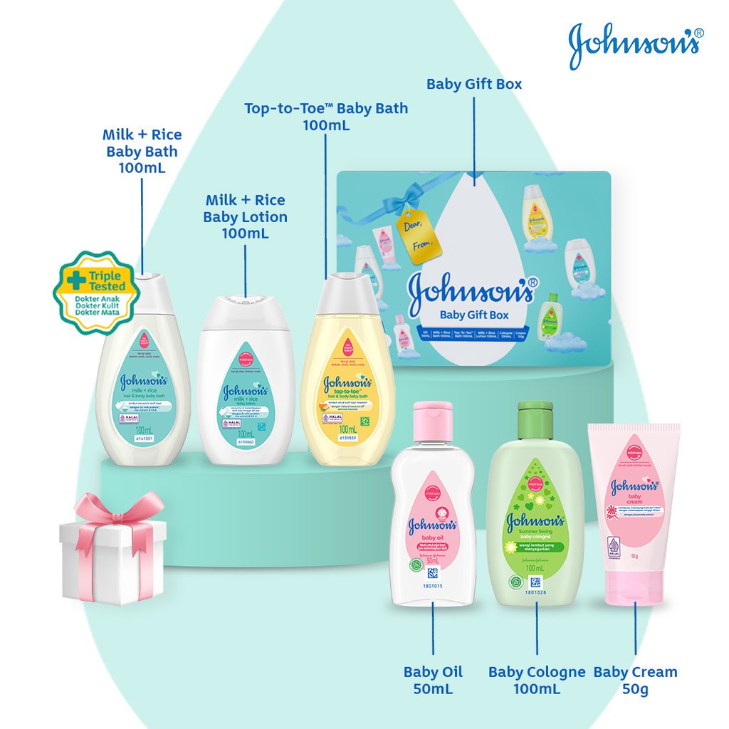 Jual Johnson starter kit hadiah hampers melahirkan gift anak bayi paket