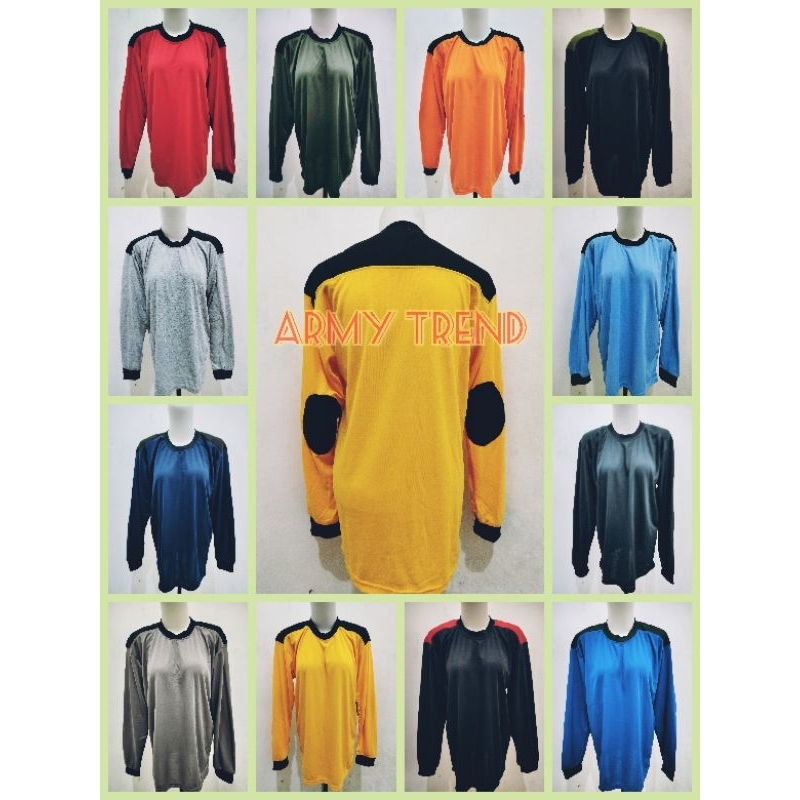 Jual BAJU KAOS POLOS LENGAN PANJANG LAPANGAN / KAOS LENGAN PANJANG