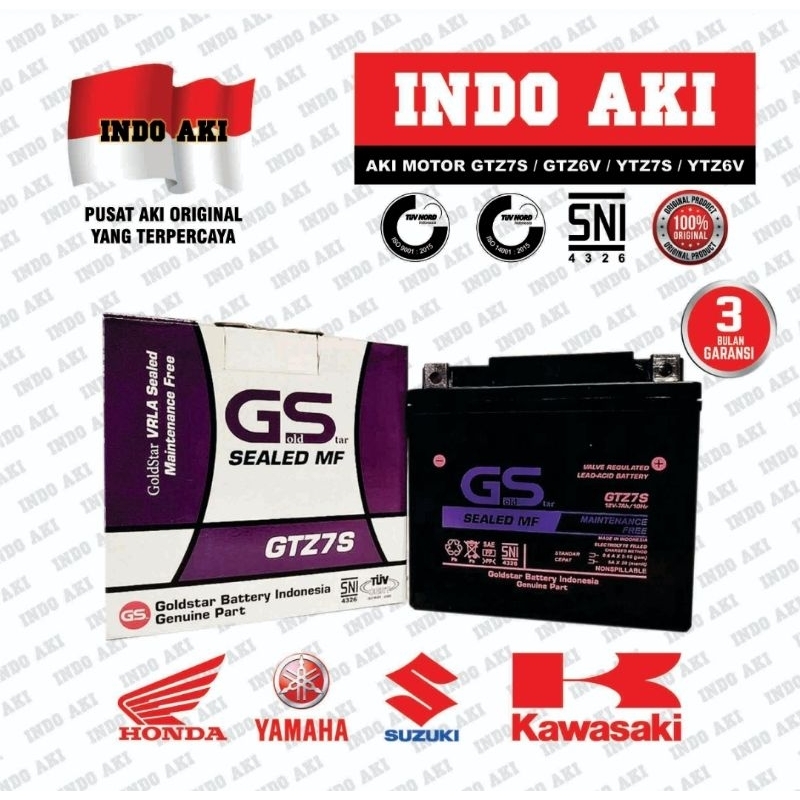 Jual Aki Motor Kering GTZ7S HONDA Vario 125 150 Techno CBR 150R Sonic