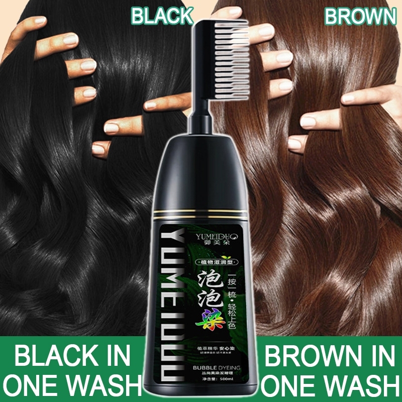 Jual Sampo Penghitam Rambut Uban Black/Brown Hair Shampoo 500ml hair