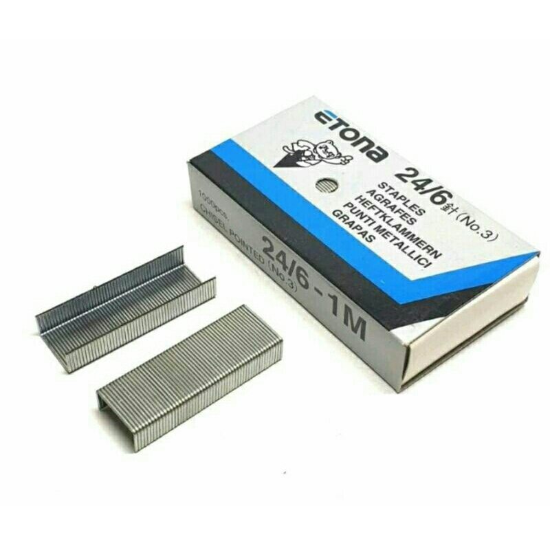 Jual Isi Staples Besar ETONA No.3 (24/6) Isi Ceklek Etona | Shopee ...