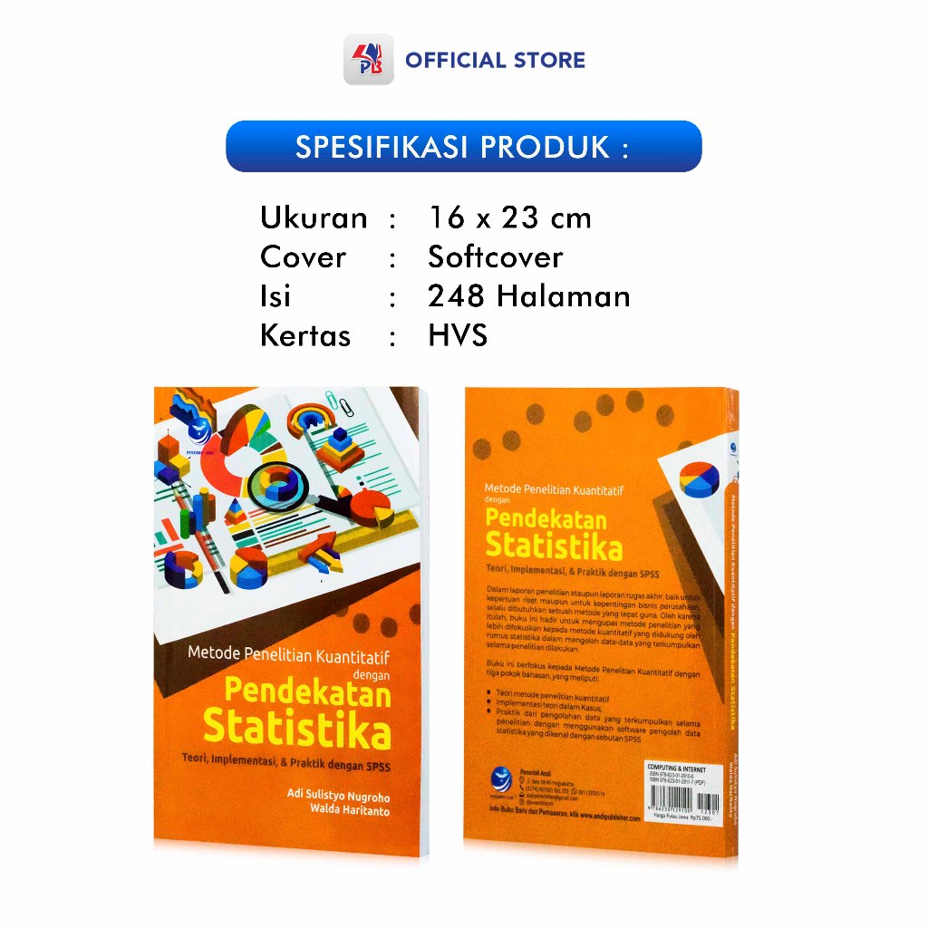 Jual Buku Metode Penelitian Kuantitatif Dengan Pendekatan Statistika ...