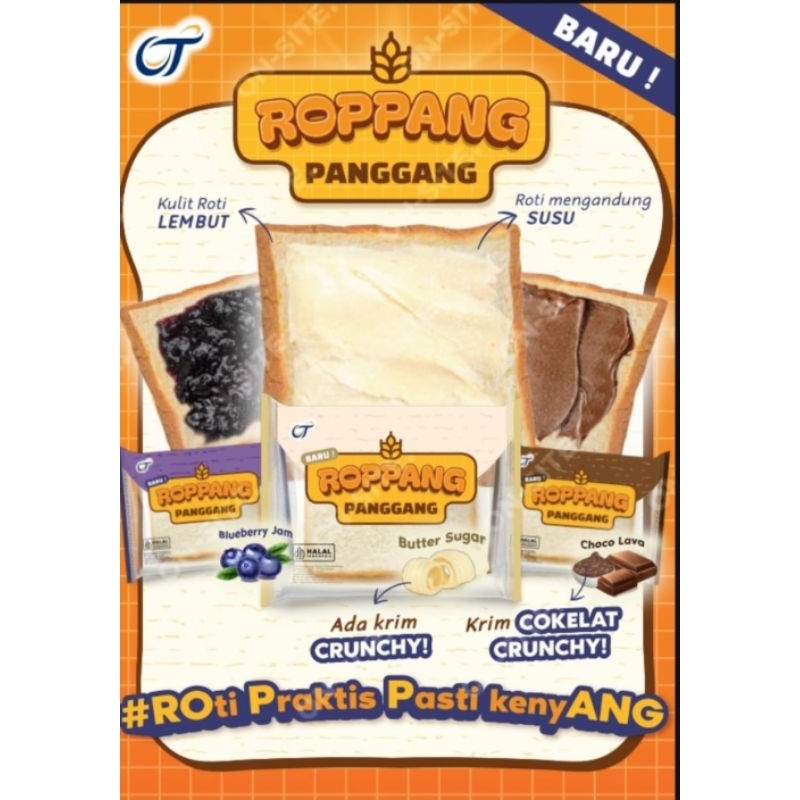 Jual BARU ROPPANG Panggang, Roti Lembut dengan Krim Crunchy, 1 Dus isi ...