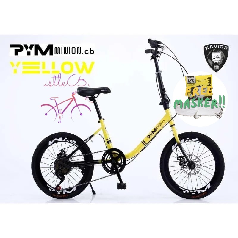 Jual Sepeda Minion Bike 20 inch Xavior Pym Minion.CB 7 Speed Shopee Indonesia