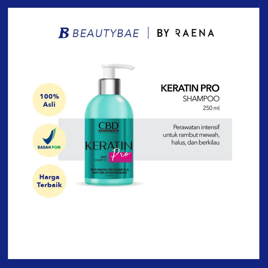 Jual CBD Keratin Pro Daily Shampoo | 250ml | Shopee Indonesia