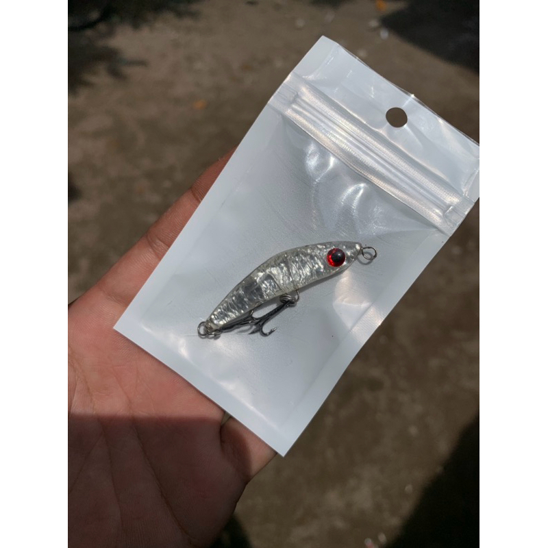 Jual SWIM LURE SILVER 4,5CM SWIMER BAIT UMPAN CASTING HAMPALA UMPAN ...