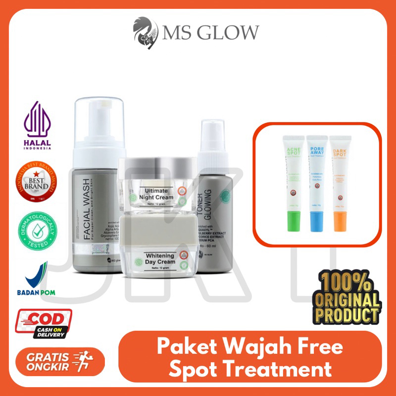 Jual Ms Glow Paket Wajah Set isi 5 terbaru | Shopee Indonesia