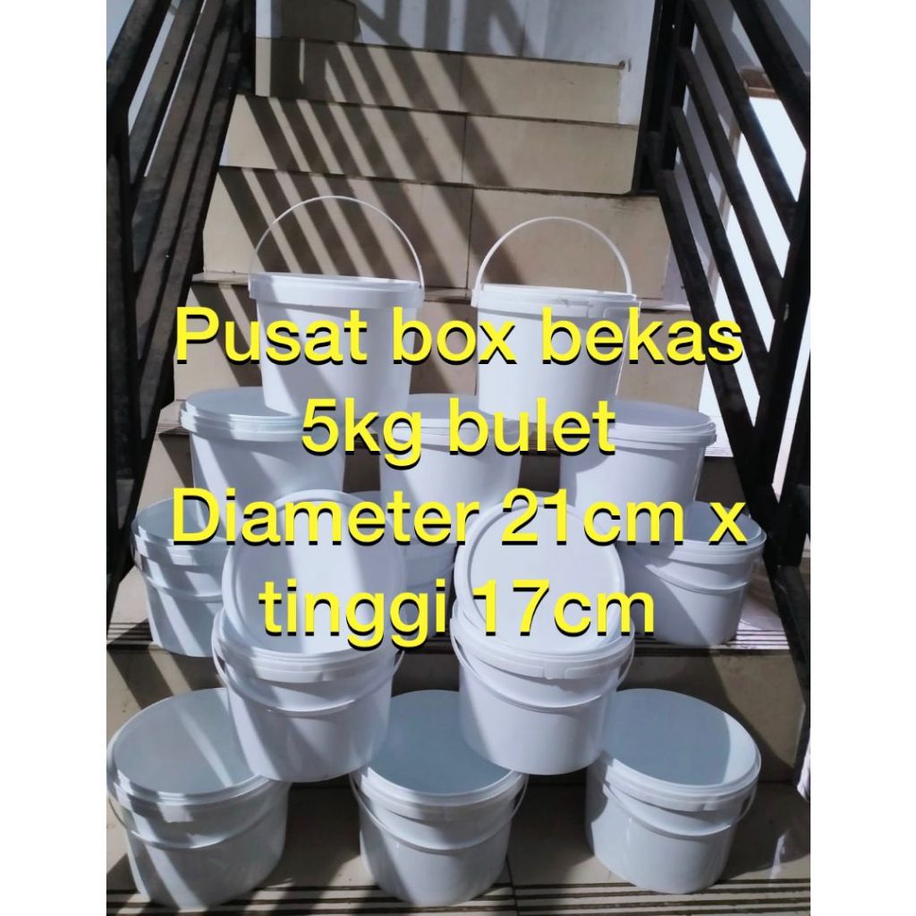 Jual Ember Bekas Es Krim 5kg Ember Bekas Ice Cream 5kg Ember Bekas Selaicat 5kg Plus Tutup 1029