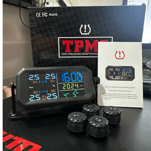 Jual Tire Pressure Monitoring System Tpms Pengukur Tekanan Angin Ban Mobil Real Time Tanpa Kabel