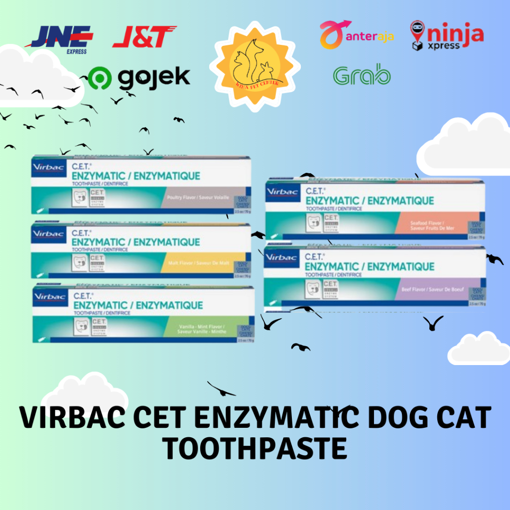 Jual Virbac CET Enzymatic Dog Cat Toothpaste Odol Pasta Gigi Anjing