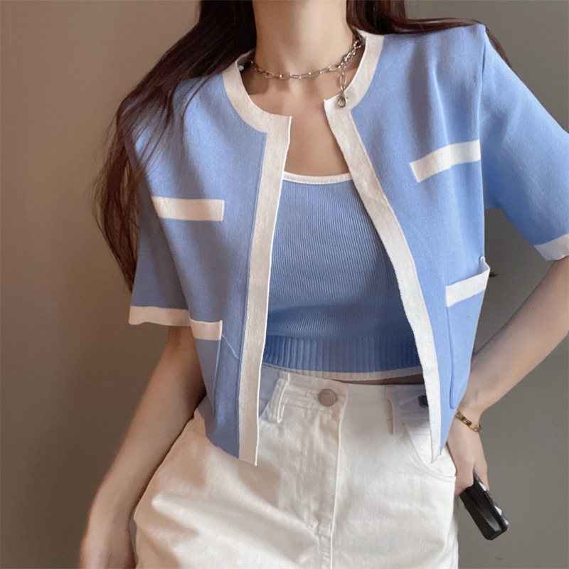 Jual ONEFASHIONMALL SL031 Cardigan Set Baju Wanita Outer Inner Panjang ...