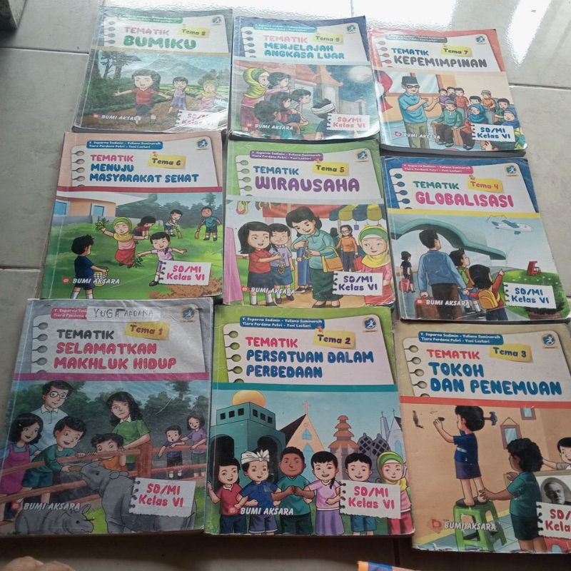 Jual BUKU TEMATIK SD KELAS 6 TEMA 1,2,3,4,5,6,7,8,9 K13 REVISI PENERBIT ...