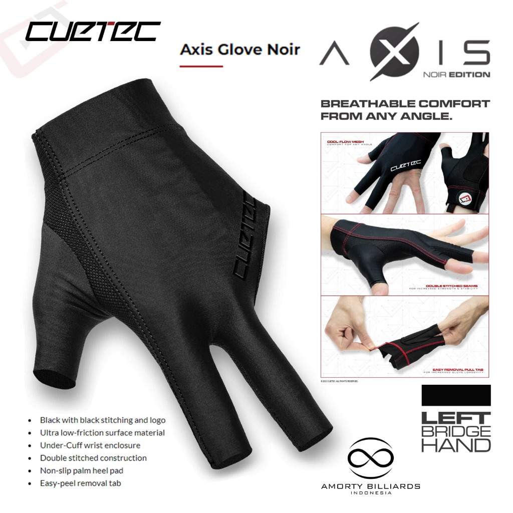 Jual Glove Cuetec Axis Noir Left Hand / Sarung Tangan Billiard | Shopee ...