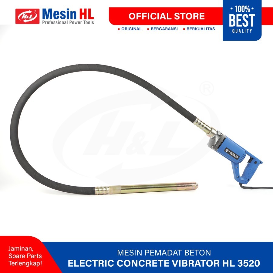 Jual Mesin Pemadat Beton/Electric Concrete Vibrator Merk H&L (HL 3520