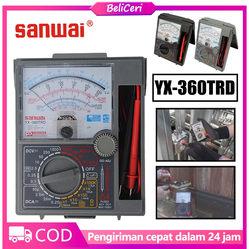 Jual Multimeter penunjuk Voltmeter Ammeter Alat Ukur Papan Multimeter ...