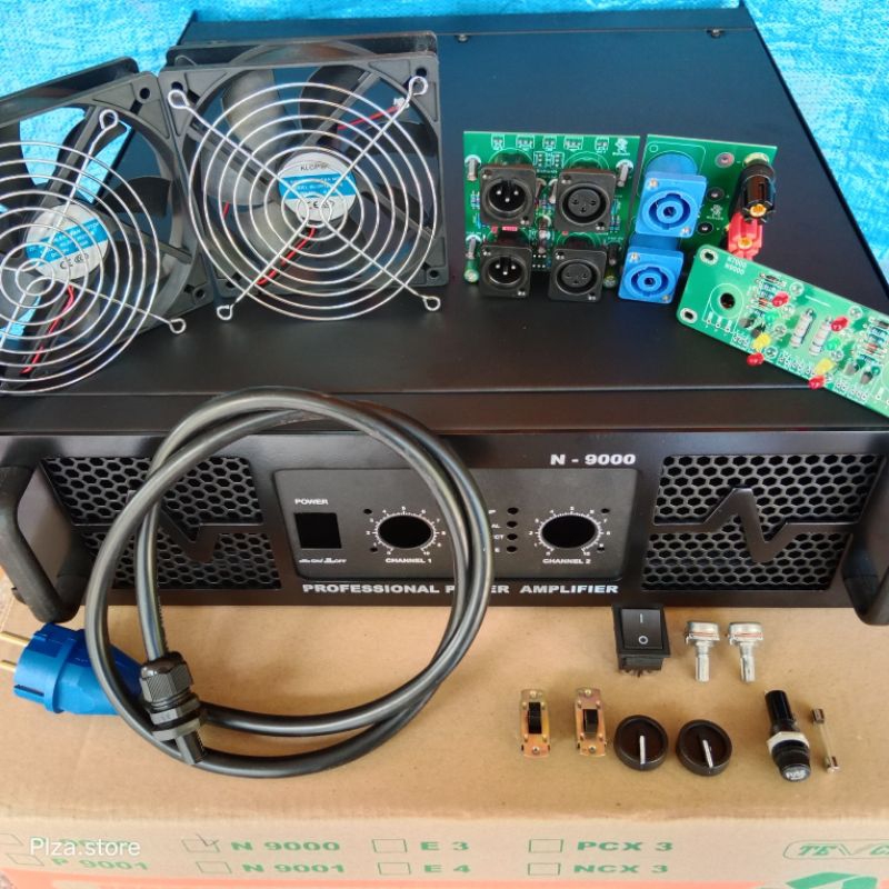 Jual Bok power amplifier tipe N9000 ukuran 3U lengkap dengan aksesoris