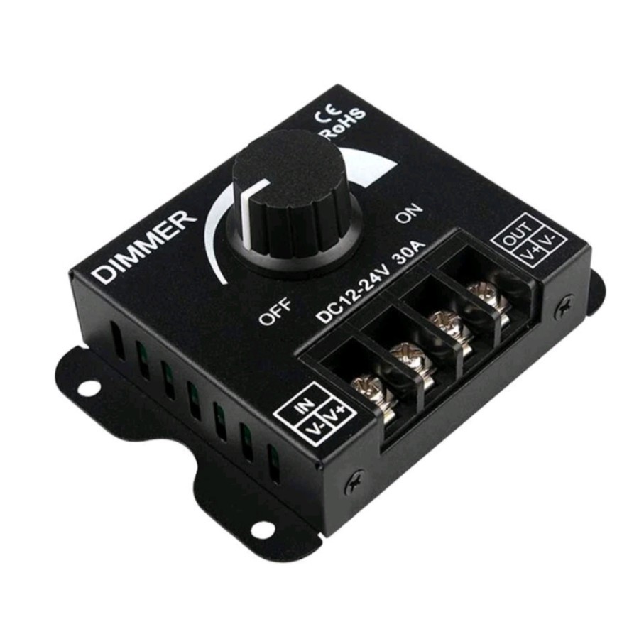 Jual dimmer dc 12v 24v 30a hitam | Shopee Indonesia