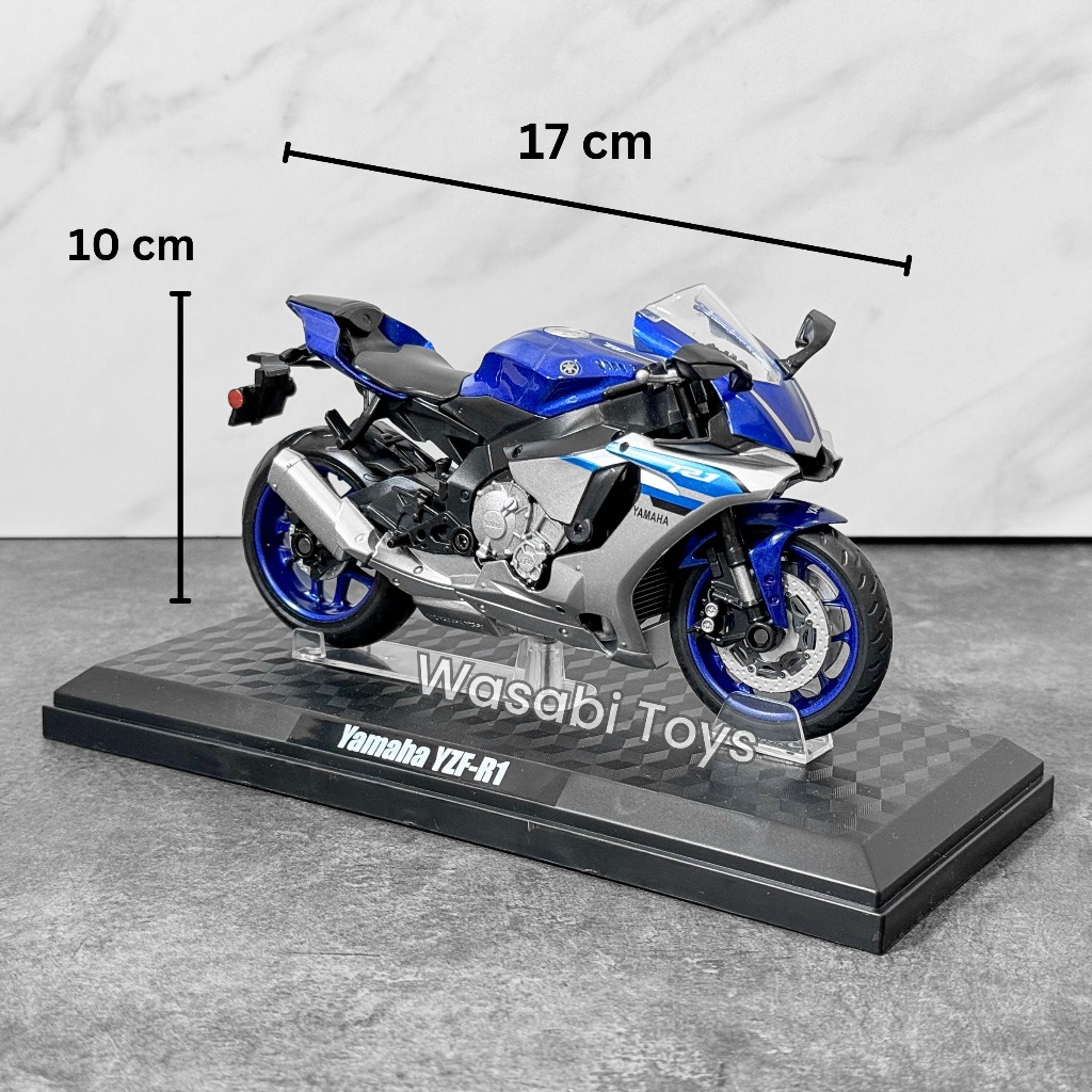 Jual Diecast 1:12 Yamaha R1 YZF-R1 Official Licensed CCA (Dapat Alas ...