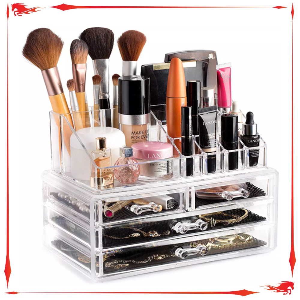 Jual Rak Organizer Acrylic Rak Makeup Rak Kosmetik Rak Tempat Kosmetik ...