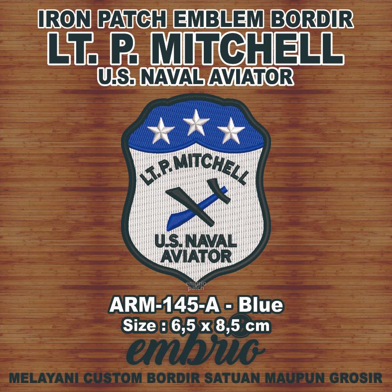 Jual ARM-145-A Patch LT P MITCHELL US NAVAL AVIATOR u.s. navy Jaket ...