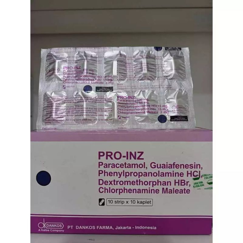 Jual Pro-Inz tablet (meringankan demam,batuk&pilek) | Shopee Indonesia