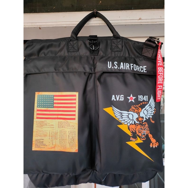 Jual TAS PILOT TACTICAL US ARMY FLYERS HELMET BAG USAF FLYING TIGERS WWII 1941 [ replica